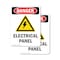 Signmission Electrical Panel Danger Sign, Plastic, 7in W x 10in L, 2PK OS-2PACK-DS-P-710-V-2213 - alternate 1